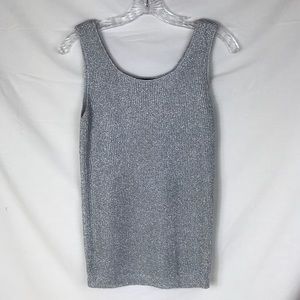 Vintage Suezelle Metallic Silver Tank